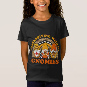 Thanksgiving med min Gnomies Autumn Gnomes Leopard T Shirt