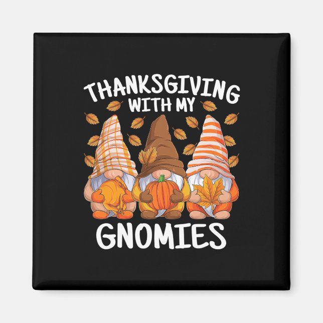 Thanksgiving med min nomies sjunker nome-höstpenna magnet (Framsidan)