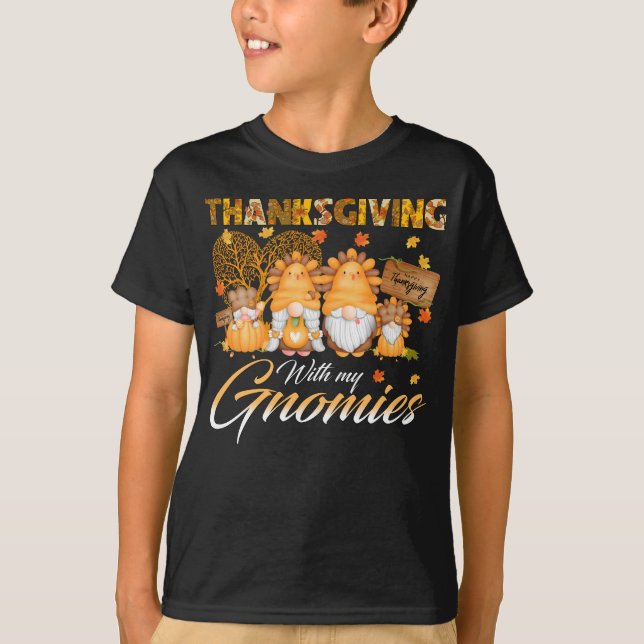 Thanksgiving med mina domäner.. t shirt (Framsida)