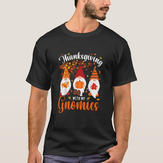 Thanksgiving med mina domäners höstnomer t shirt (Framsida)
