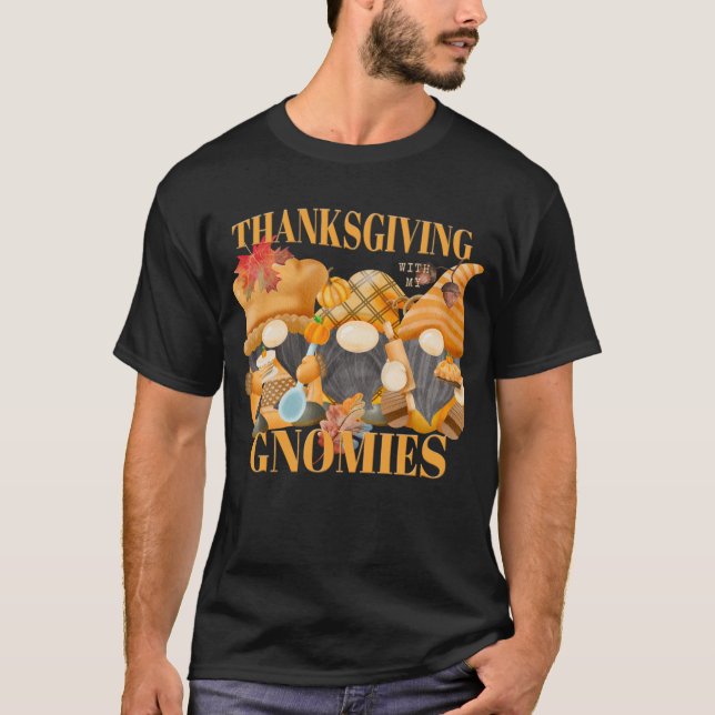 Thanksgiving med mina domäners höstnomer t shirt (Framsida)