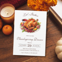 Thanksgiving Middag i Turkiet - modern Chic