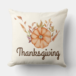 Thanksgiving Middag Inbjudan Boho Theme Kudde