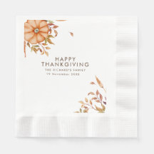 Thanksgiving Middag Inbjudan Boho Theme