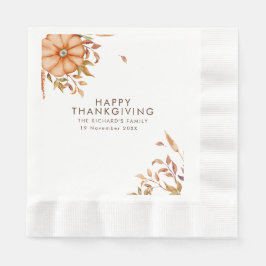 Thanksgiving Middag Inbjudan Boho Theme Pappersservett