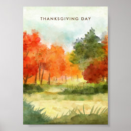 Thanksgiving Middag Inbjudan Boho Theme Poster