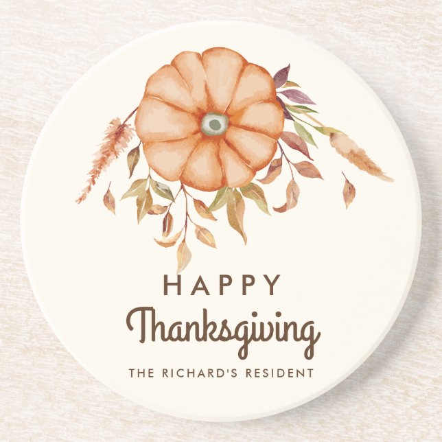 Thanksgiving Middag Inbjudan Boho Theme Underlägg (Framsidan)