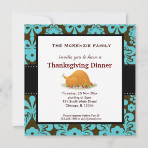 Thanksgiving-middag Inbjudningar