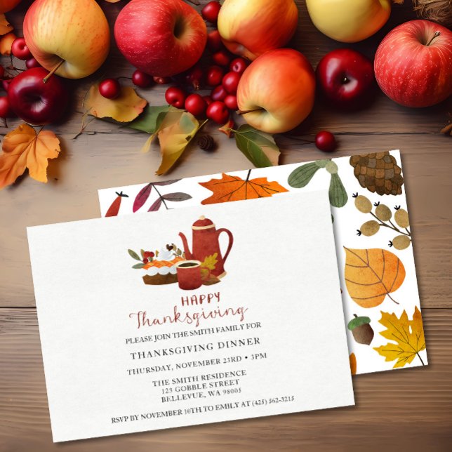 Thanksgiving Middag Inbjudningar (Skapare uppladdad)