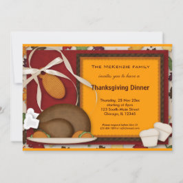 Thanksgiving Middag Inbjudningar