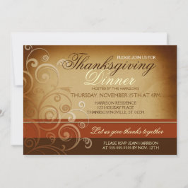 Thanksgiving Middag Inbjudningar