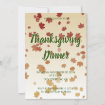 Thanksgiving Middag Maple Löv