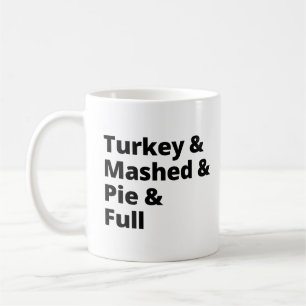 Thanksgiving Middag, matarmatur Kaffemugg