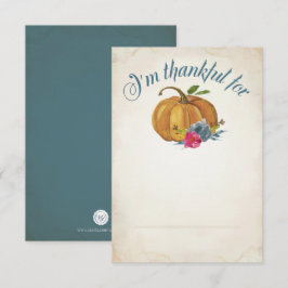 Thanksgiving Middag monteringskort Inbjudningar