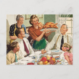 Thanksgiving Middag Vykort