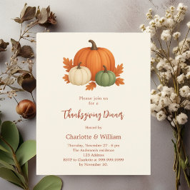 Thanksgiving-middagspumpinbjudan