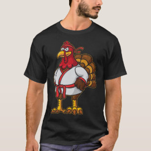 Thanksgiving Mma Kickboxing Judo Karate Gobble Pla T Shirt