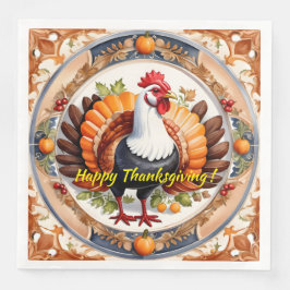 Thanksgiving Modern Pumpkin-höstsamling Pappersservett