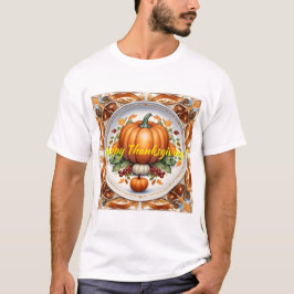 Thanksgiving Modern Pumpkin-höstsamling T Shirt