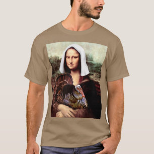 Thanksgiving Mona Lisa Pilgrim T-Shirt
