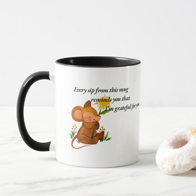 Thanksgiving Mugg - tacksamhet och uppskattning (Med munk)