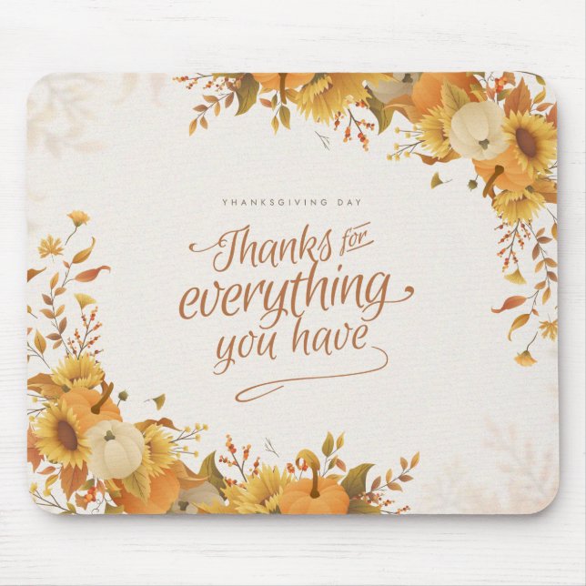 Thanksgiving Musmatta (Framsidan)