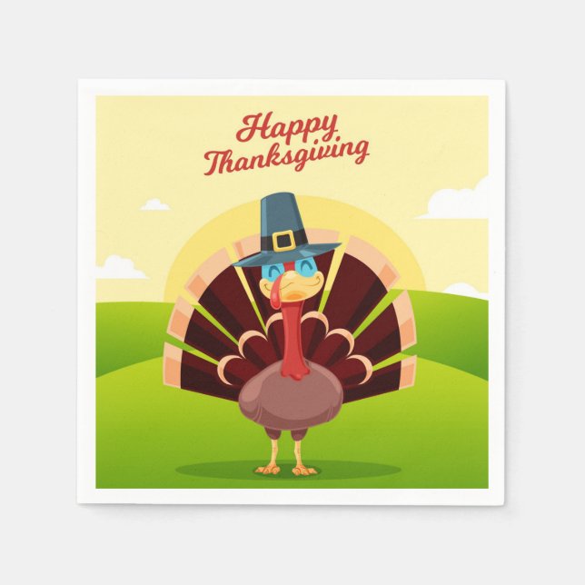 Thanksgiving Napkins Pappersservett (Framsidan)