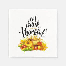 Thanksgiving Napkins Pappersservett