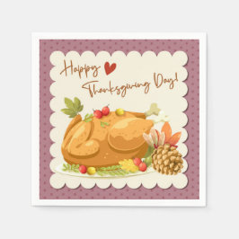Thanksgiving Napkins Pappersservett