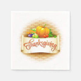 Thanksgiving Napkins Pappersservett