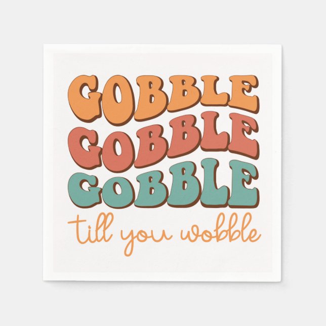 Thanksgiving Napkins Pappersservett (Framsidan)