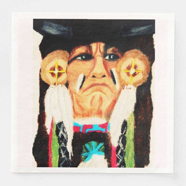 THANKSGIVING NATIVE AMERICAN PAPPERSSERVETT (Framsida)