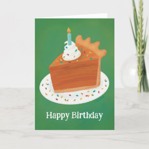 Thanksgiving November Birthday Pumpkin Paj Tack Kort