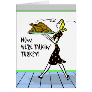 Thanksgiving, nu pratar vi om Turkiet, Vintage Hälsningskort