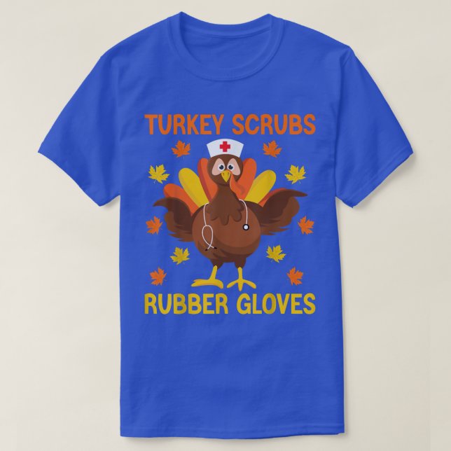 Thanksgiving Nurse Tur T Shirt (Design framsida)