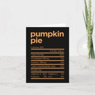 Thanksgiving Nutrition Pumpkin Paj Facts Food Roli Kort