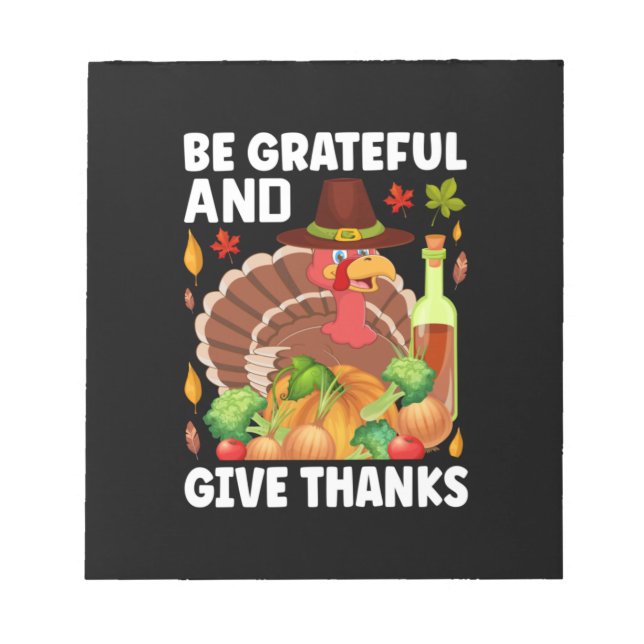 Thanksgiving och Ge tack Anteckningsblock (Framsida)