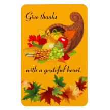 Thanksgiving och Höst färger Söt Cornucopia