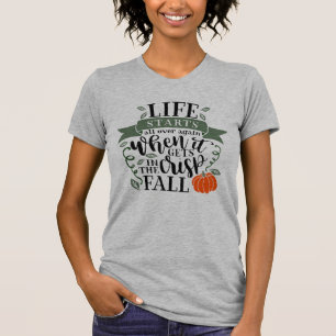 Thanksgiving- och hösttypografi t shirt