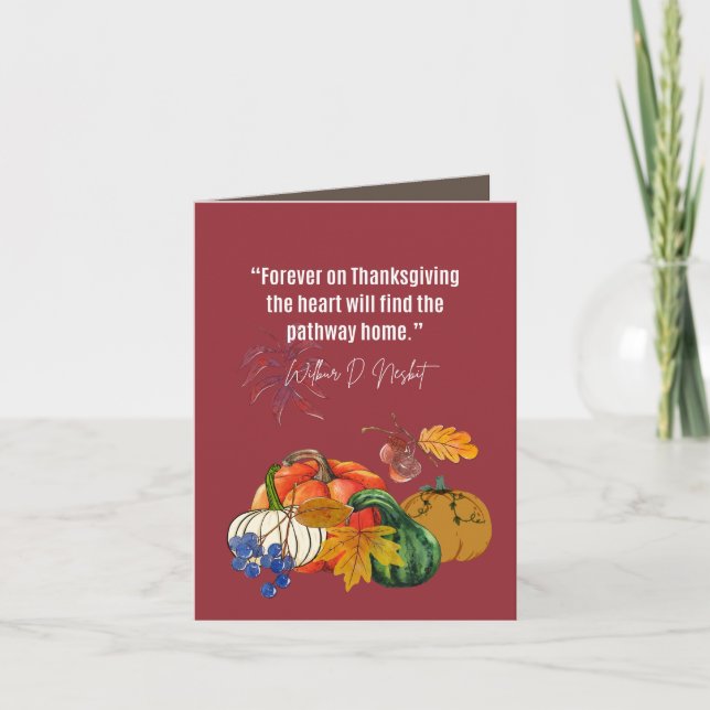 Thanksgiving Offert - Gratitud, glädje och lycka I Inbjudan (Framsida)
