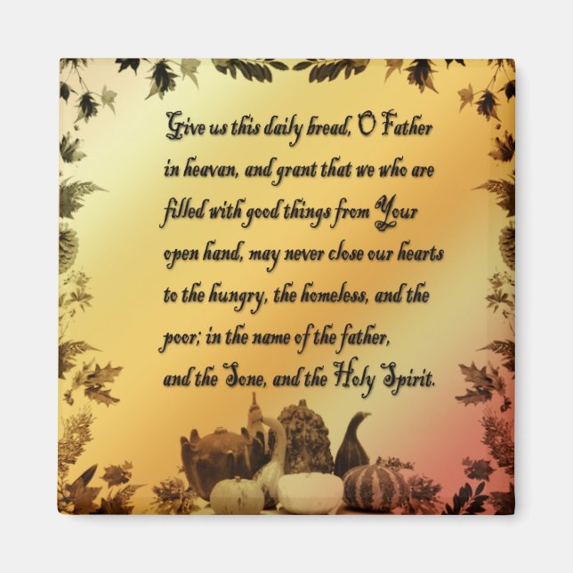 Thanksgiving offert magnet (Framsidan)