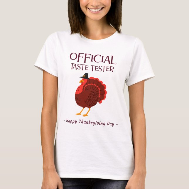 Thanksgiving Officiell Taste tester T Shirt (Framsida)