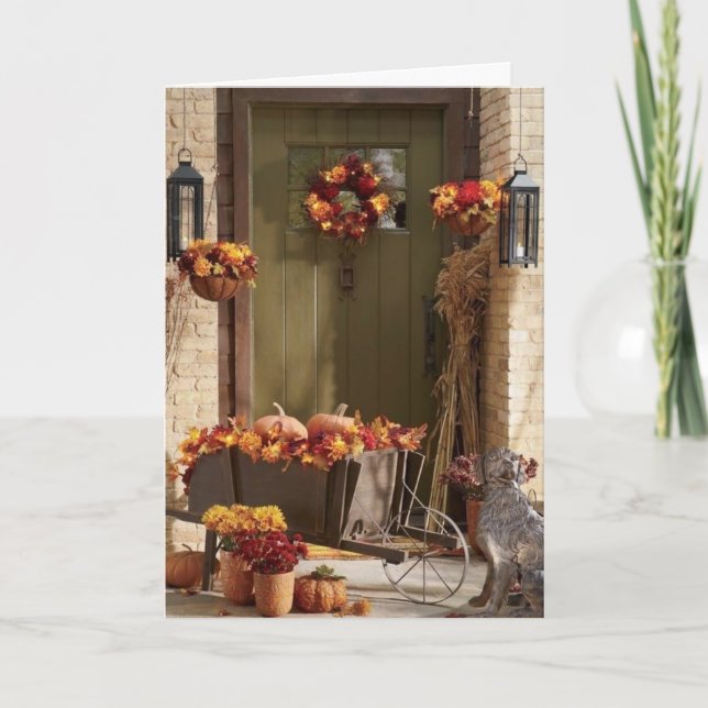 THANKSGIVING ÖNSKEMÅL/FÖR ATT SÄGA ATT DU ÄR MISSA HELGKORT (Framsida)