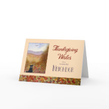 Thanksgiving Önskemål granne - höst för fårhund