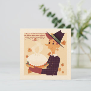 Thanksgiving önskemål Hand plockade Illustrator