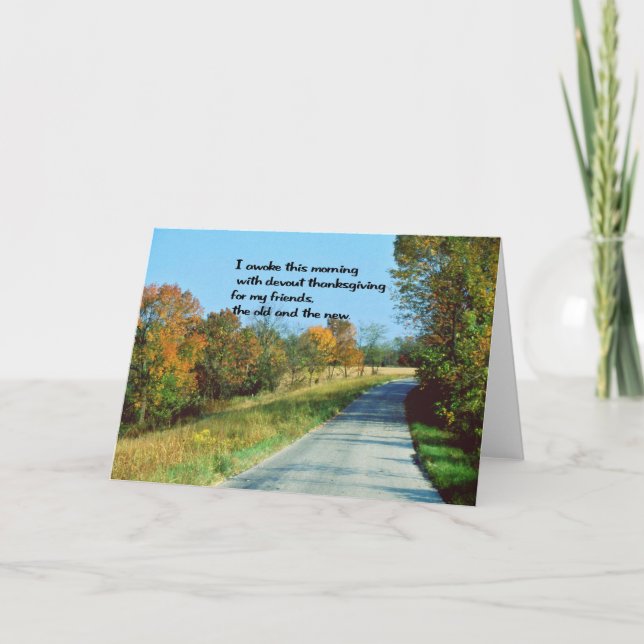 Thanksgiving önskemål helgkort (Framsida)