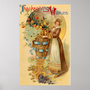 Thanksgiving Önskemål Poster