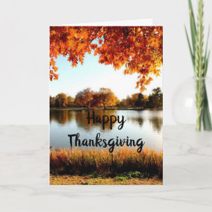 THANKSGIVING ÖNSKEMÅL TILL FAMILJ OCH VÄNNER KORT