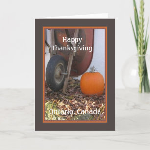 Thanksgiving Ontario, Kanadas Helgdag Card Helgkort
