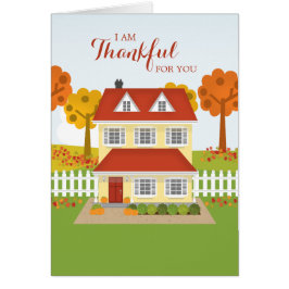 Thanksgiving - öppet hus på middagen hälsningskort